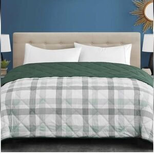 Seasons Collection Down Alternative Blanket, Green, New